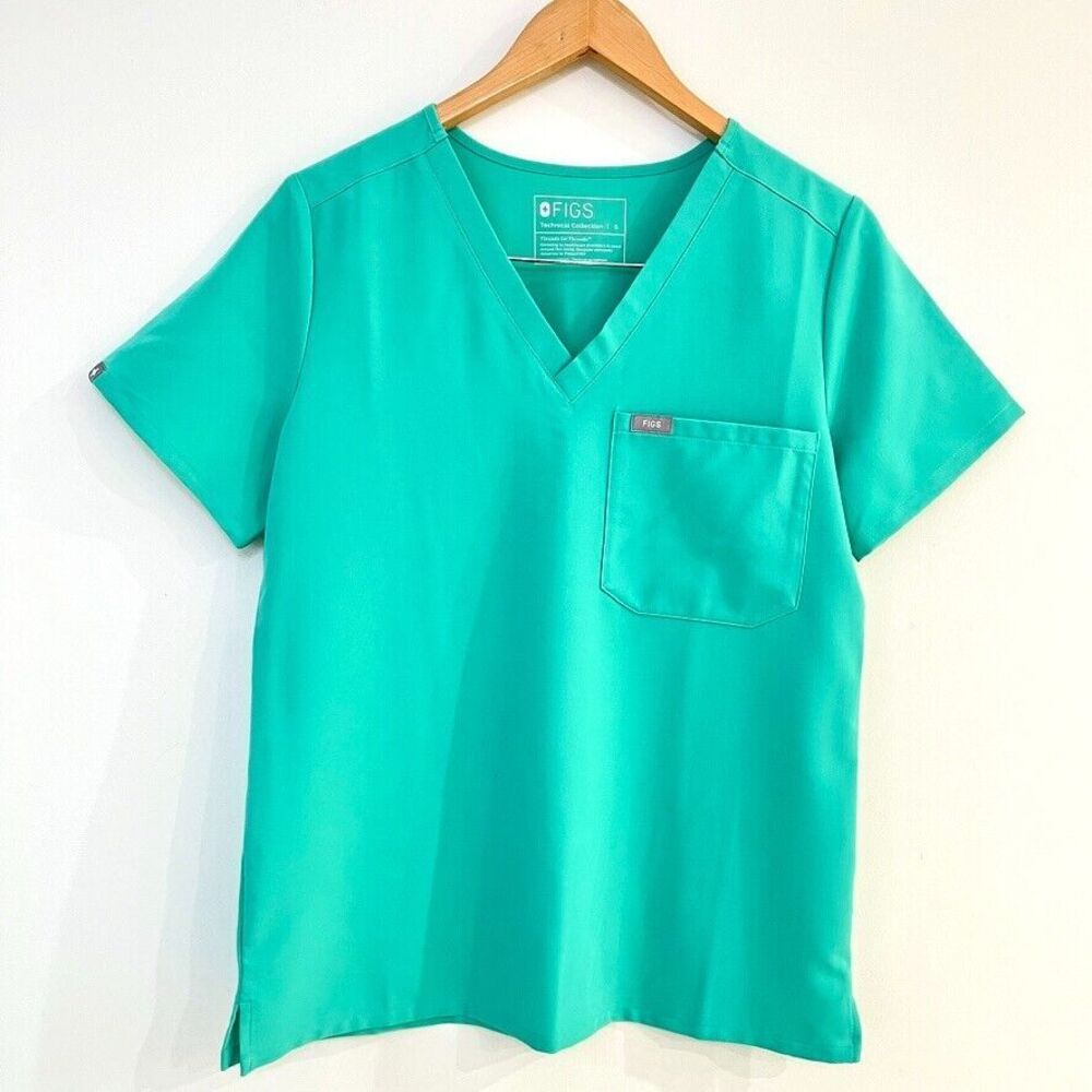 Figs Surgical Green Catarina Scrub Top